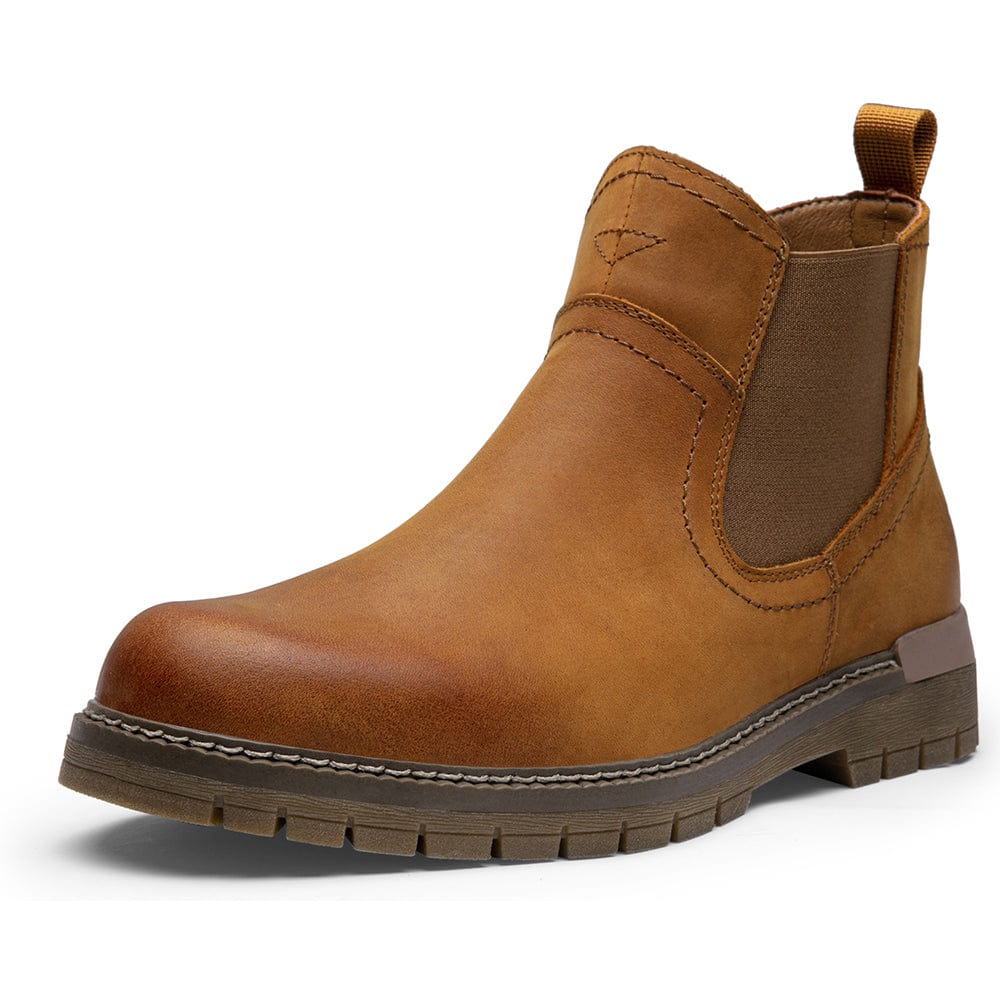 Men's Leather Casual Retro Slip On Ankle Boots | JOUSEN