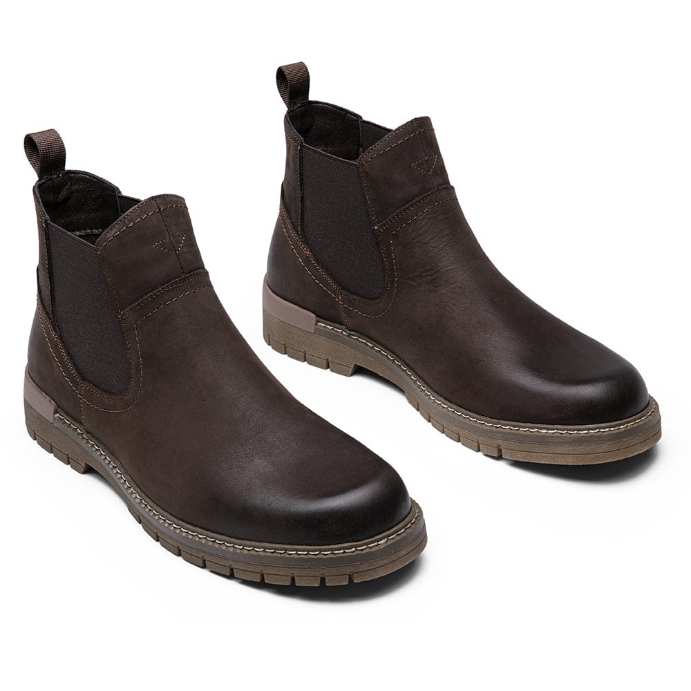 Men's Leather Casual Retro Slip On Ankle Boots | JOUSEN