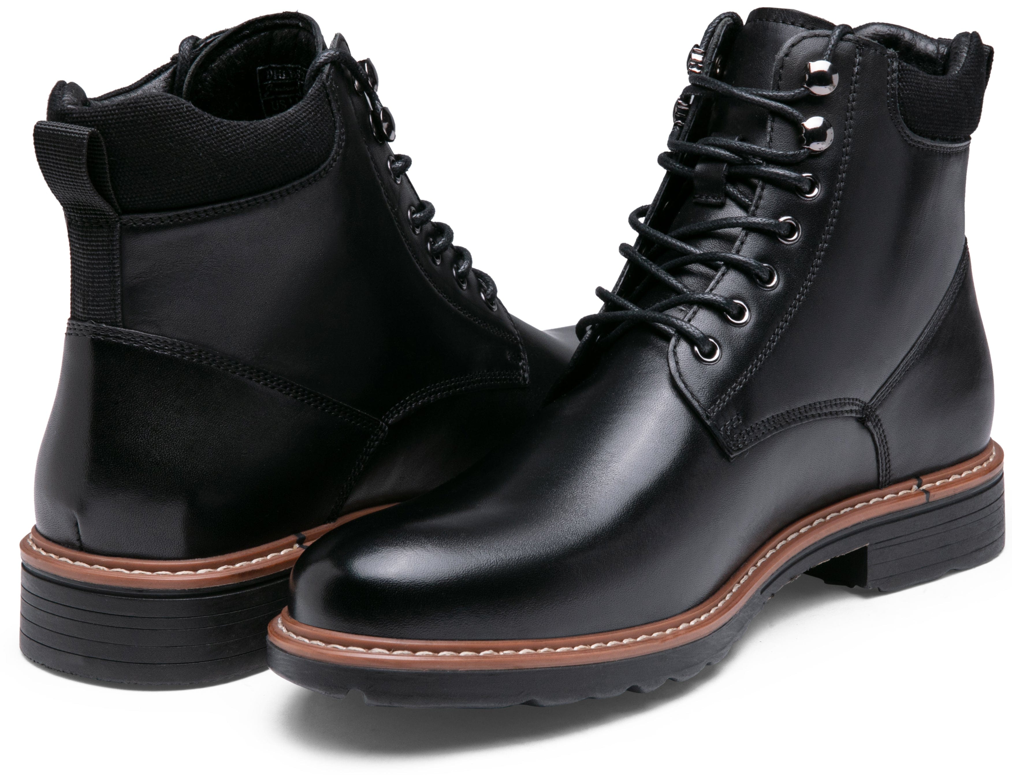 Jousen Mens Boots Chukka Dress Boots Premium Leather Cap Toe Casual Boots for Men