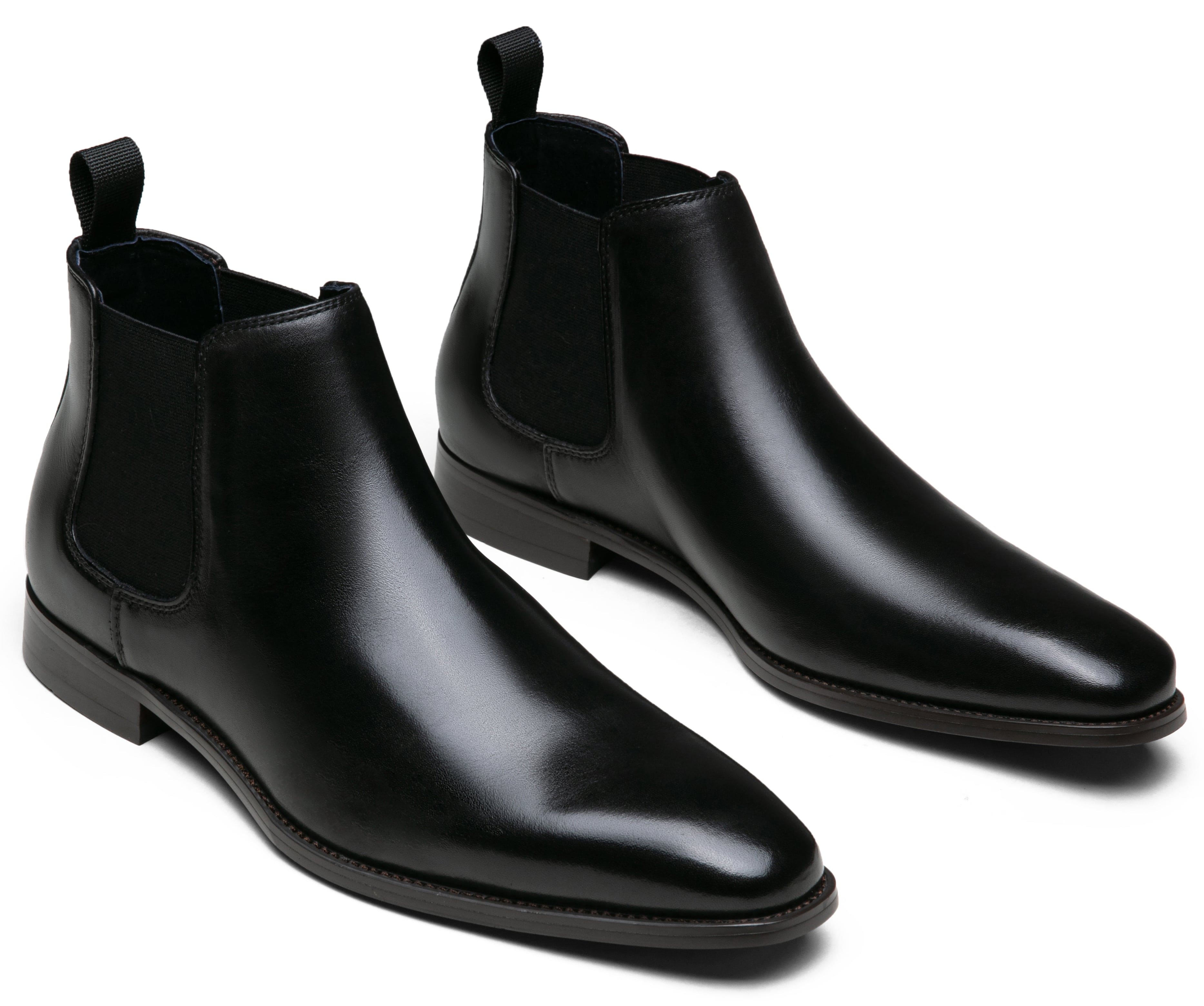 Men's Polished Leather Chelsea Dress Boot | JOUSEN
