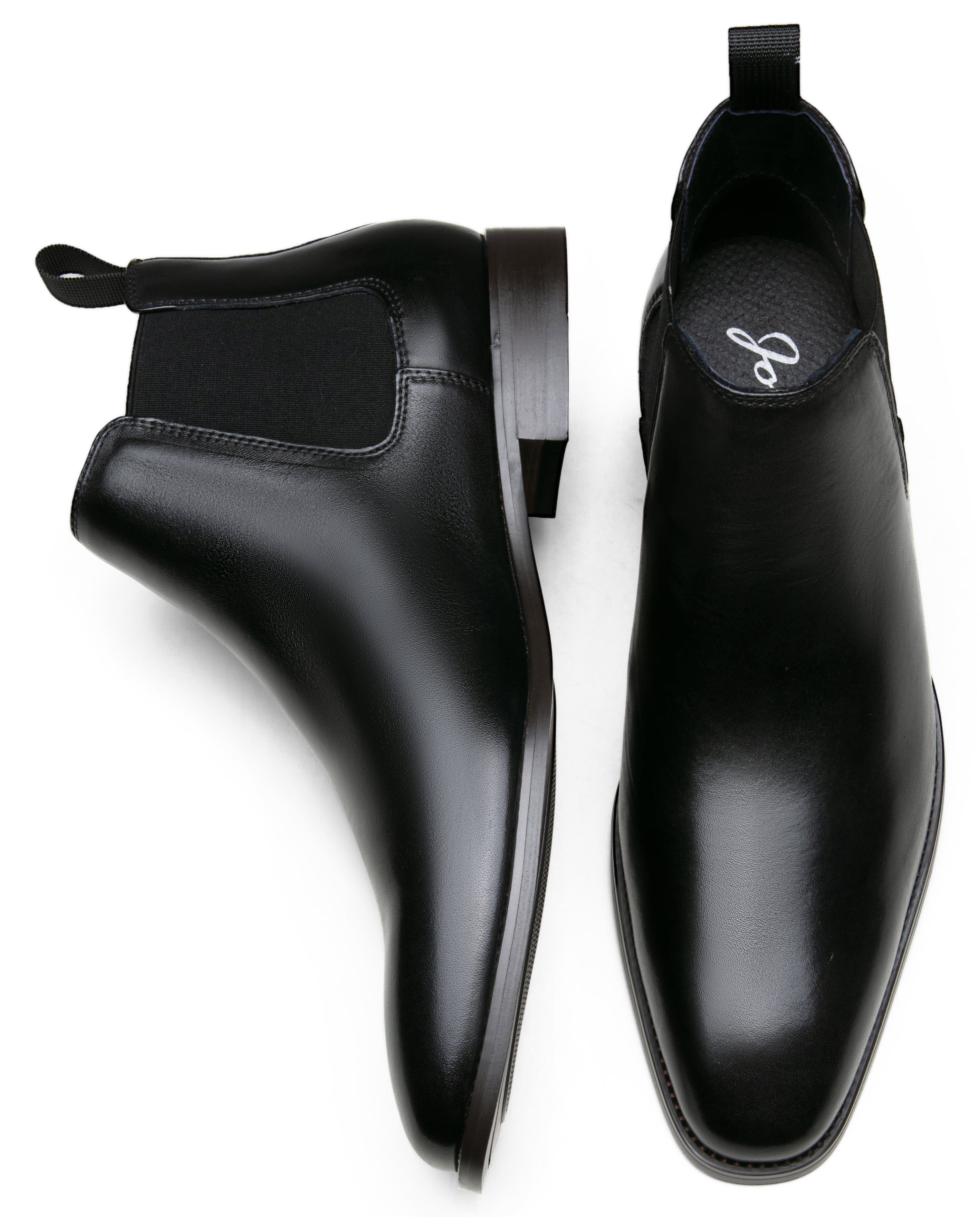 Men's Polished Leather Chelsea Dress Boot | JOUSEN