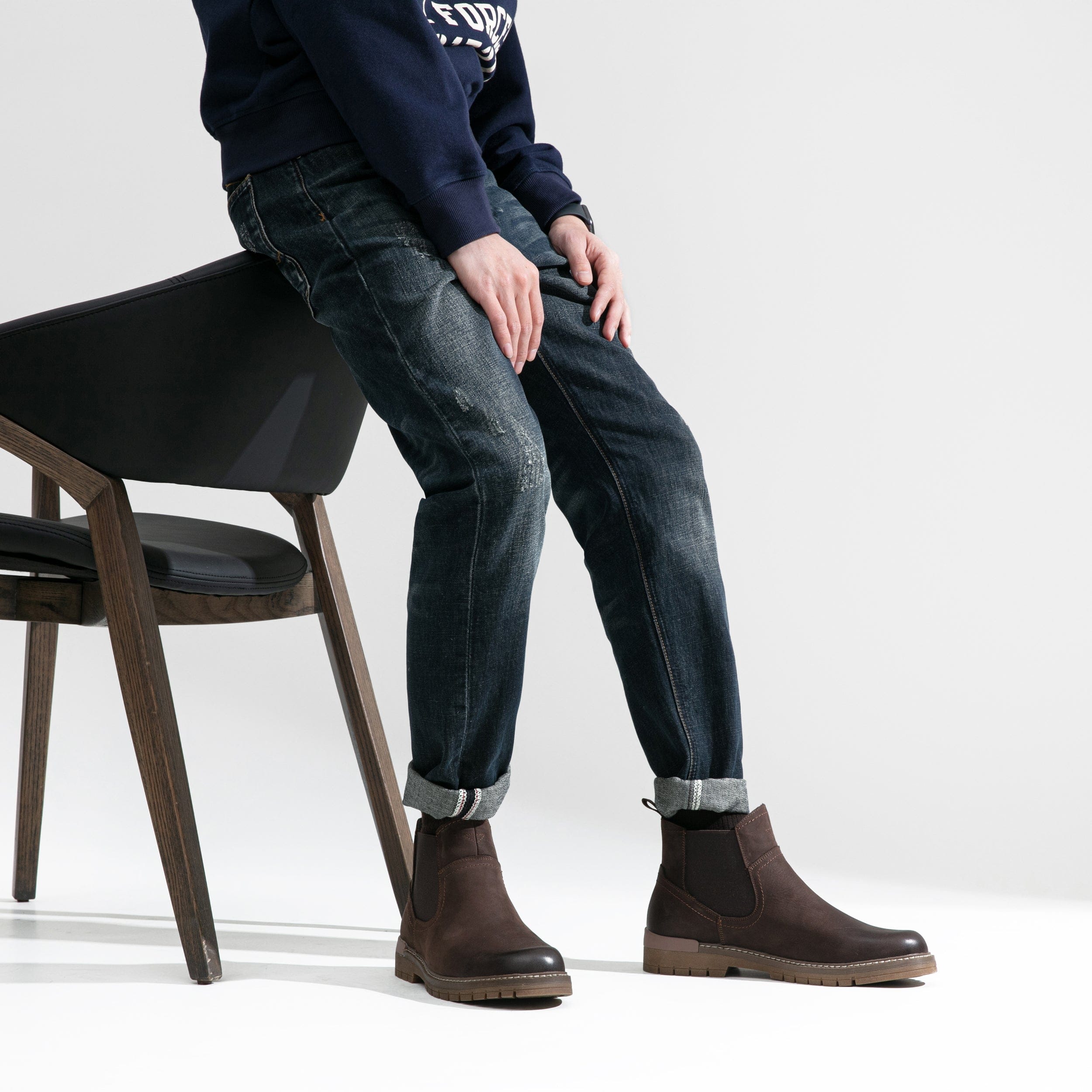 Men's Leather Casual Retro Slip On Ankle Boots | JOUSEN