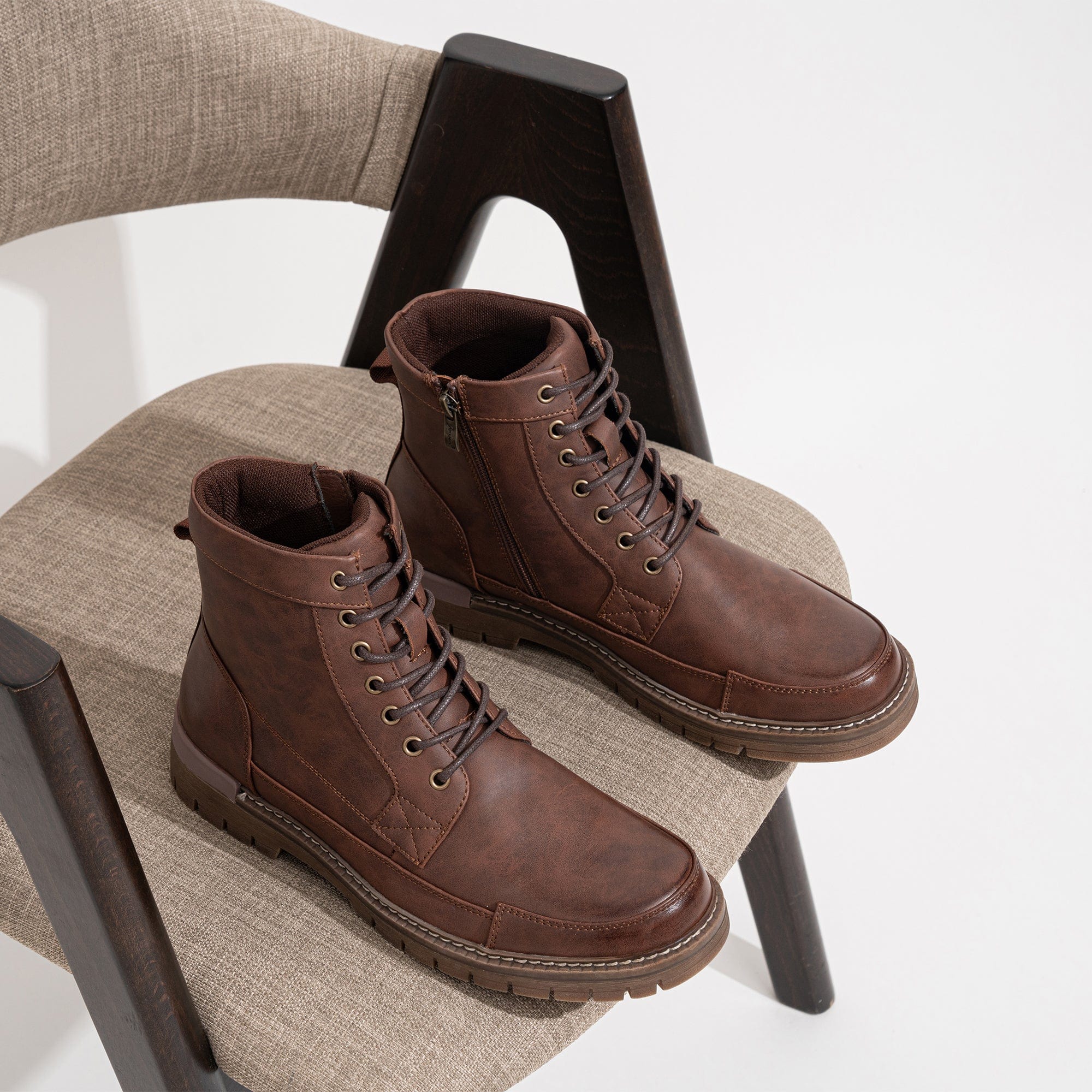 Jousen Men's Chukka Motorcycle Boots