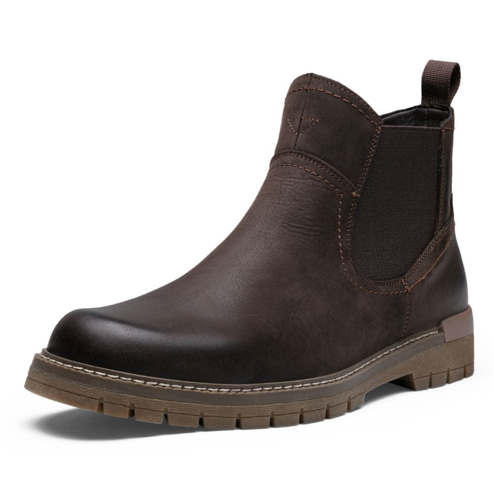 Men's Leather Casual Retro Slip On Ankle Boots | JOUSEN