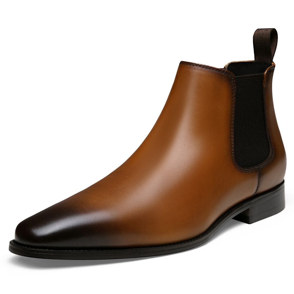 Men's Polished Leather Chelsea Dress Boot | JOUSEN