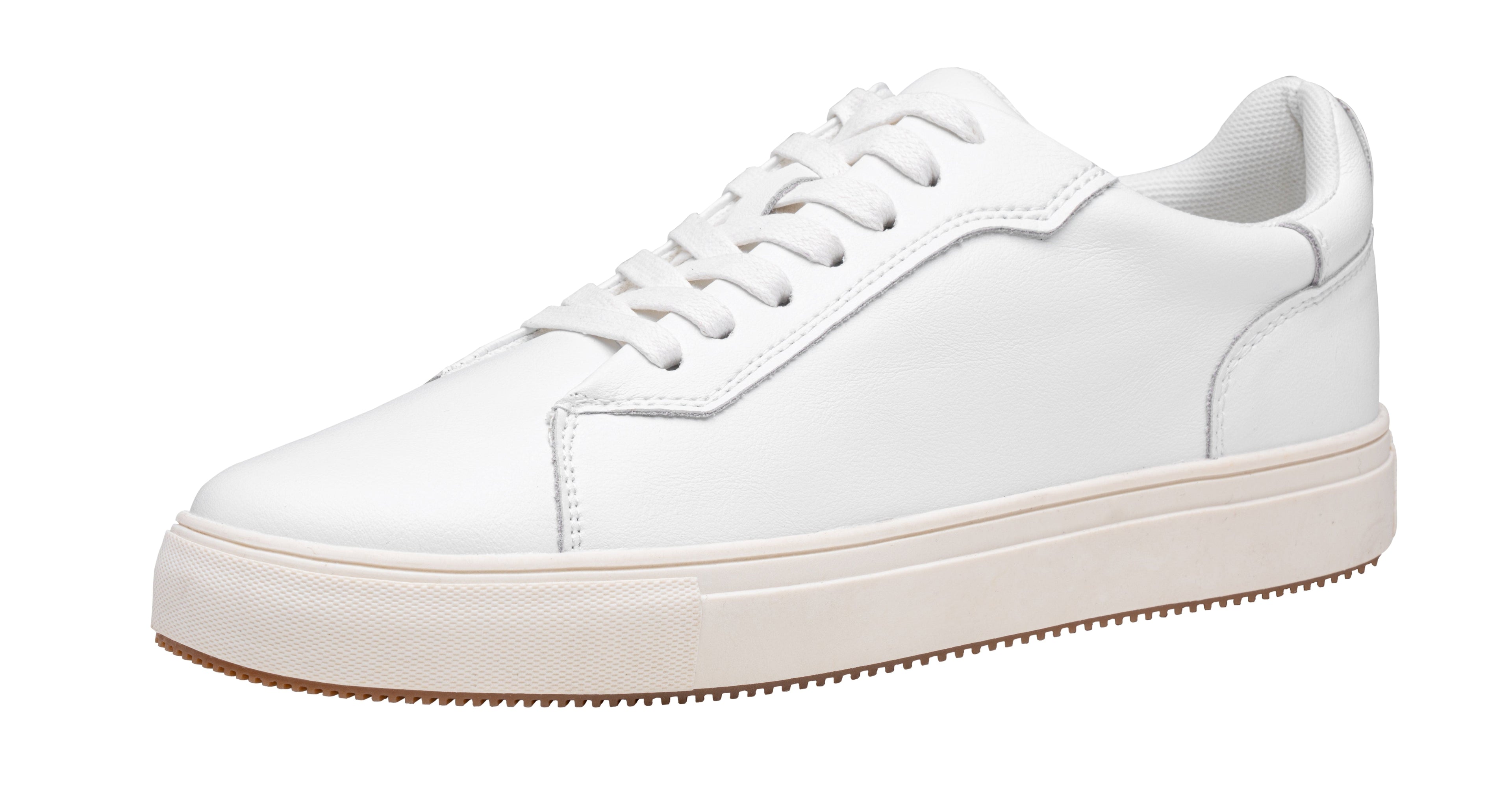 Jousen Men’s Fashion Sneakers Polished Leather Mens Dress Sneakers Stylish Retro Mens Business Casual Shoes