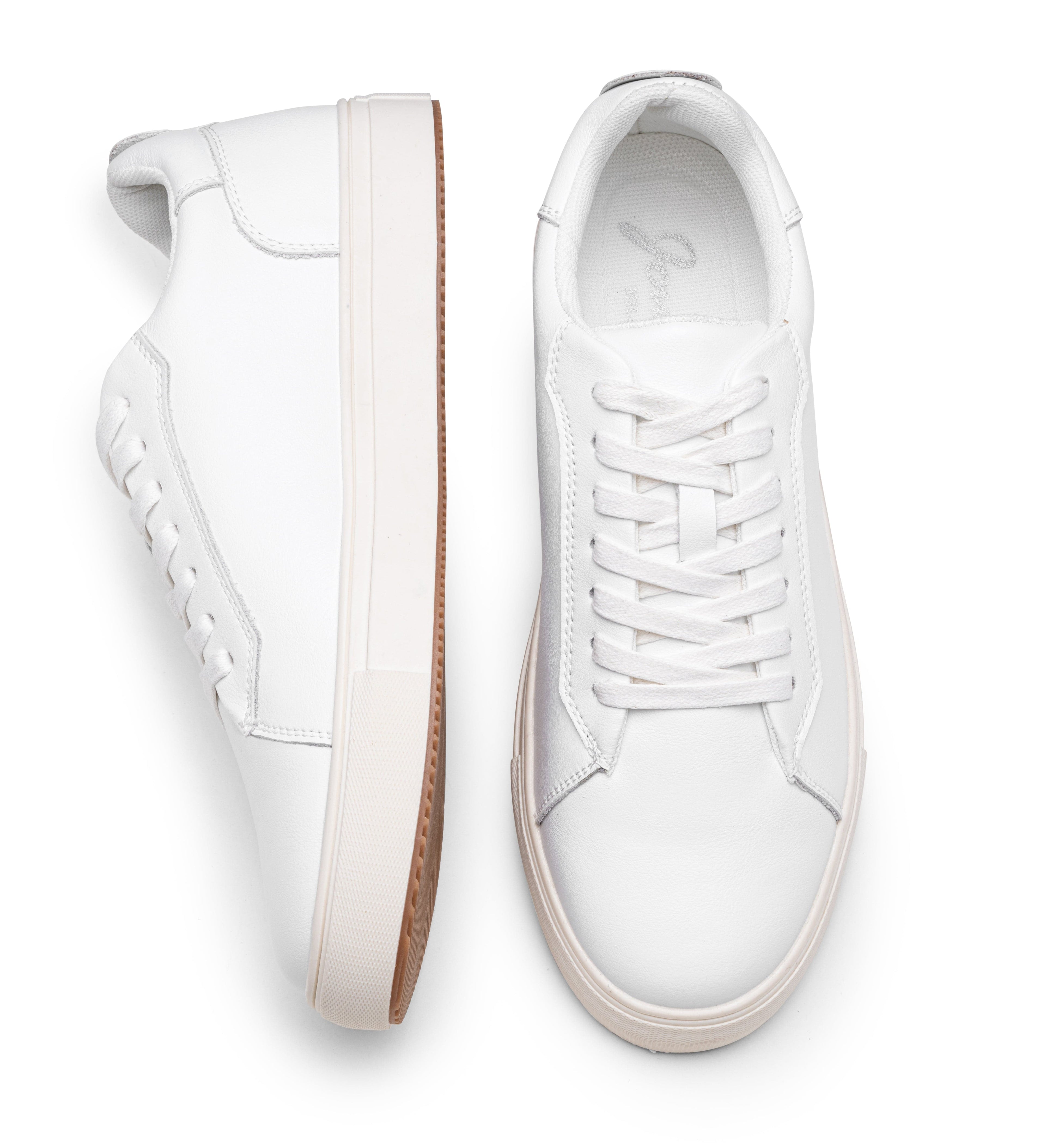 Jousen Men’s Fashion Sneakers Polished Leather Mens Dress Sneakers Stylish Retro Mens Business Casual Shoes