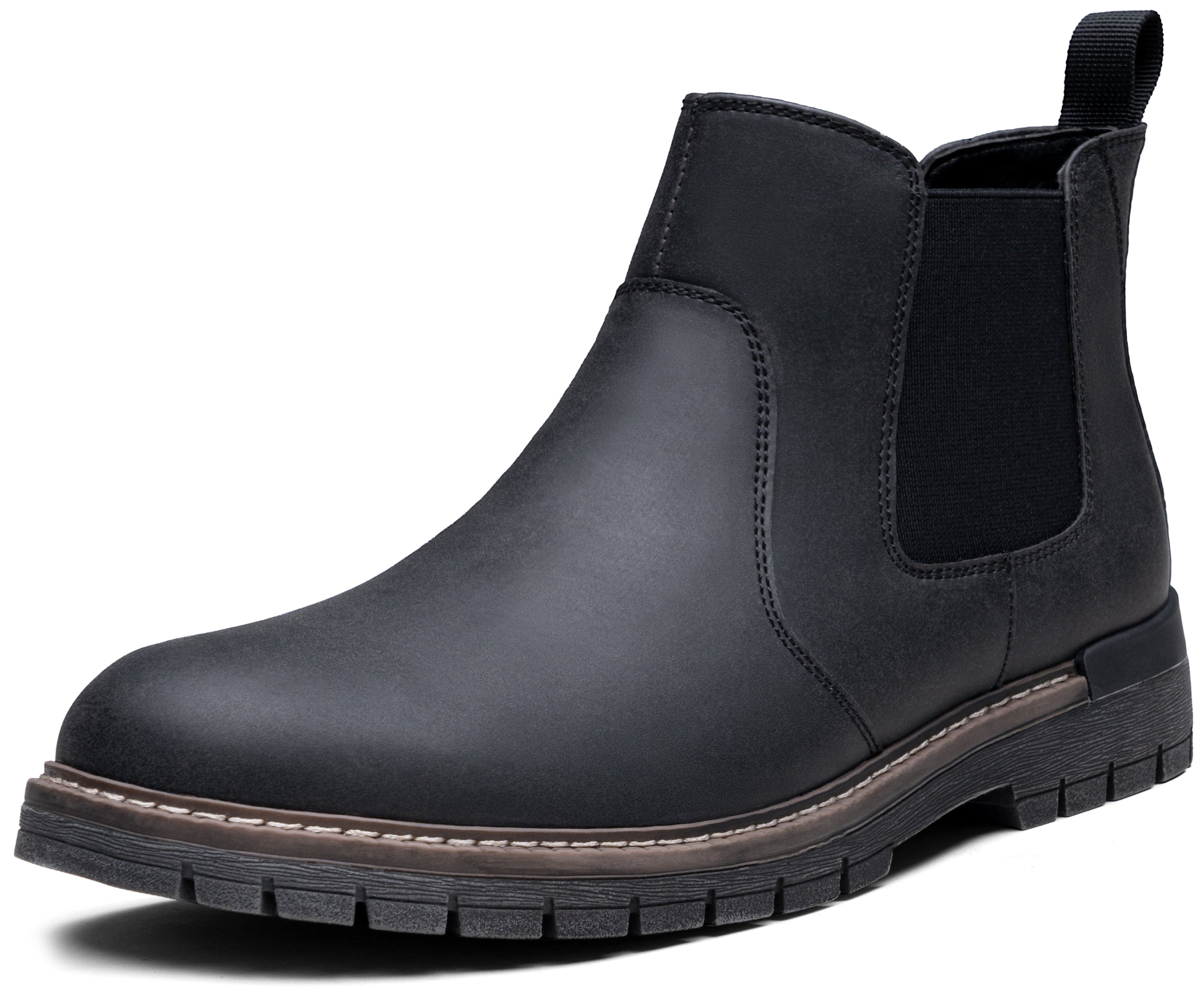 Jousen Men's Boots Casual Mens Slip On Boots Ankle Chelsea Boots for Men