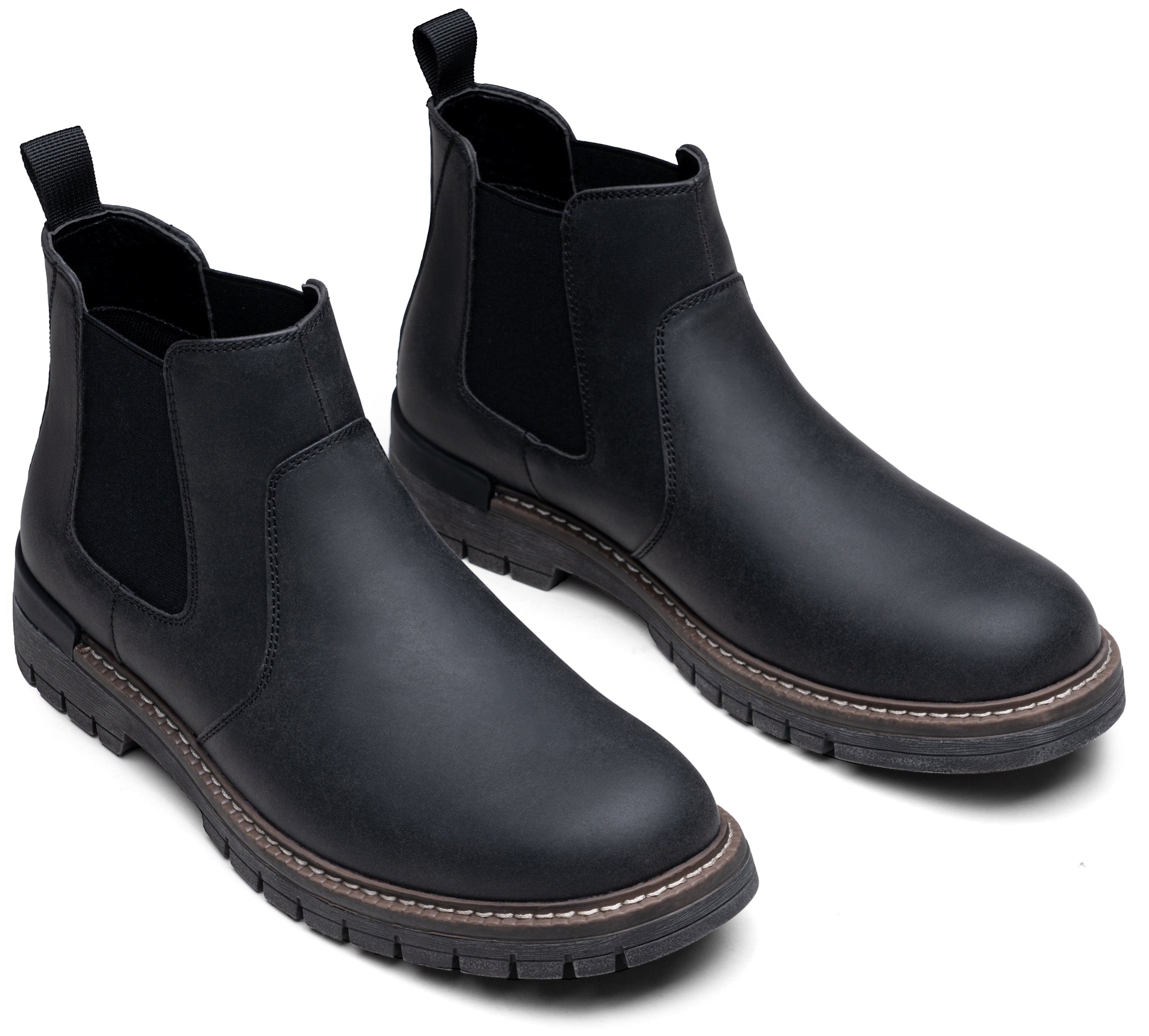 Jousen Men's Boots Casual Mens Slip On Boots Ankle Chelsea Boots for Men