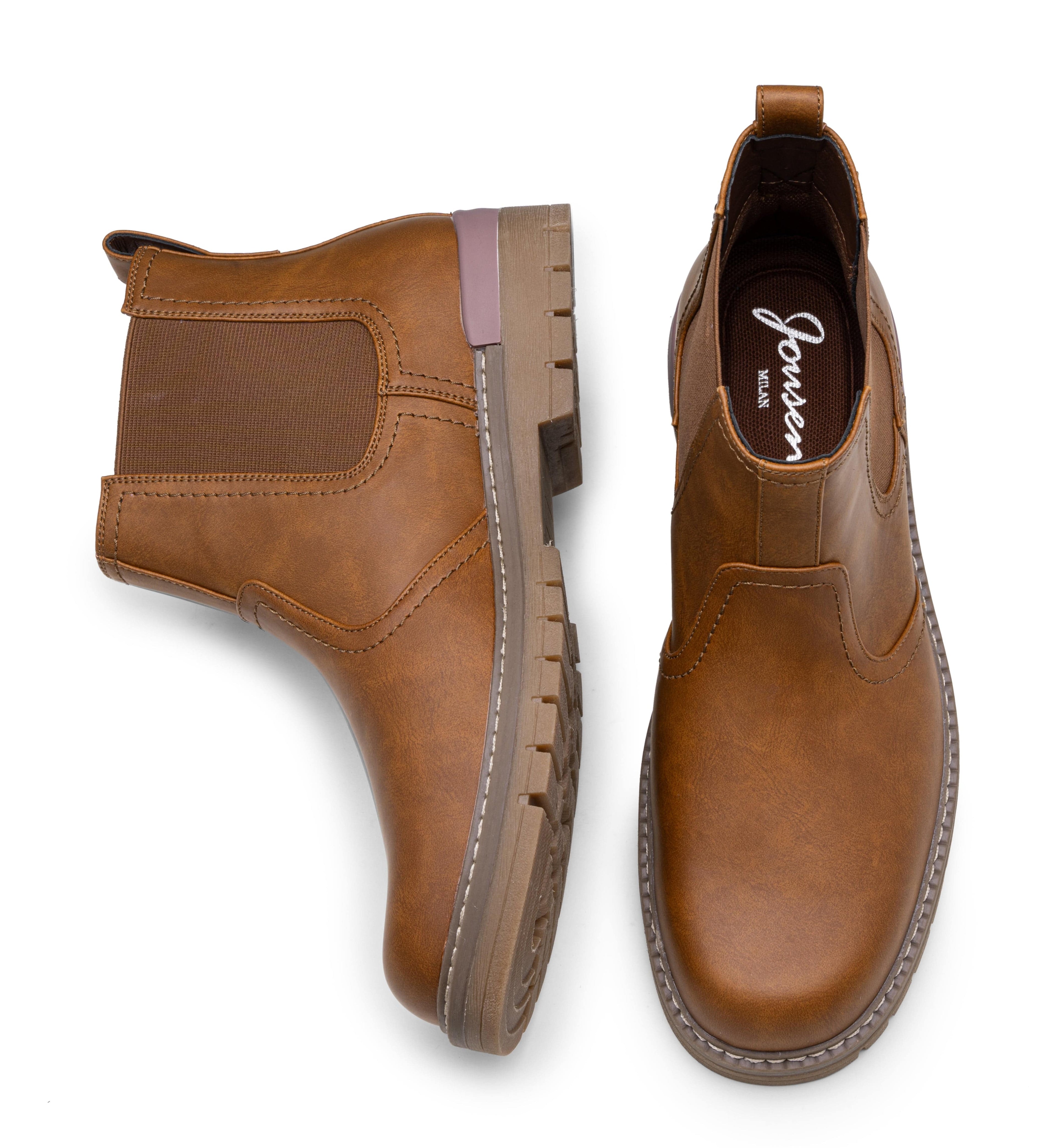 Jousen Chelsea Boots Men Lightweight Mens Boots Classic Slip On Boot Casual Boot for Men