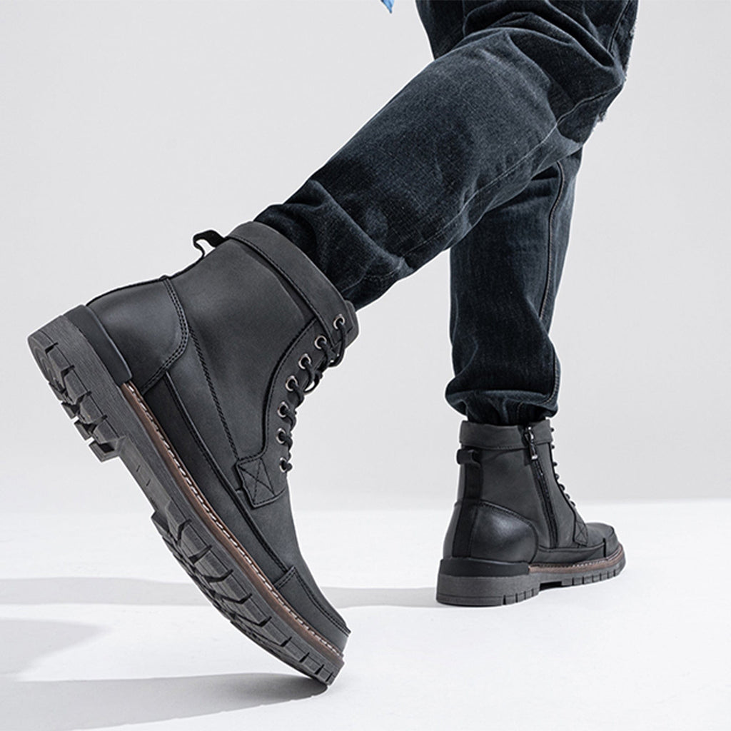 Jousen Men's Chukka Motorcycle Boots