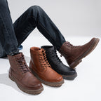 Jousen Men's Chukka Motorcycle Boots