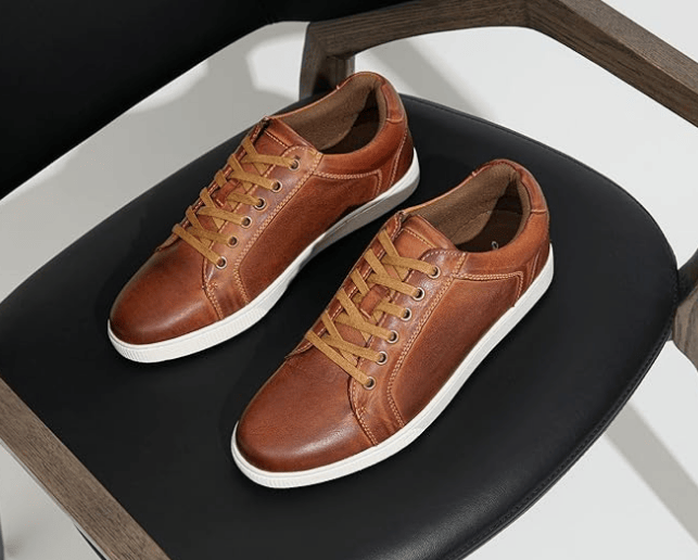 Men's Sneakers Leather Casual Shoes | JOUSEN