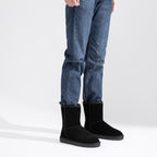 Men's Winter Suede Snow Leather Non-Slip Ankle Boots | JOUSEN