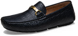 Men's Loafers Crocodile Printed Casual Shoes