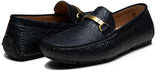 Men's Loafers Crocodile Printed Casual Shoes