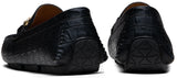 Men's Loafers Crocodile Printed Casual Shoes