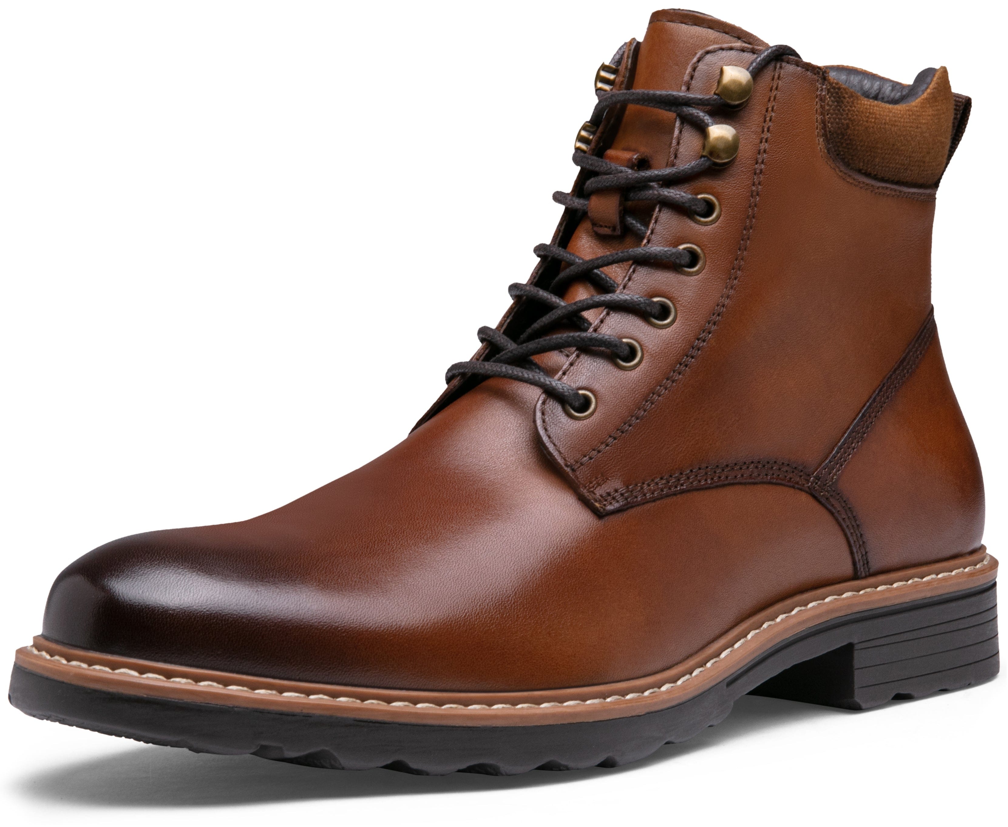 Jousen Mens Boots Chukka Dress Boots Premium Leather Cap Toe Casual Boots for Men