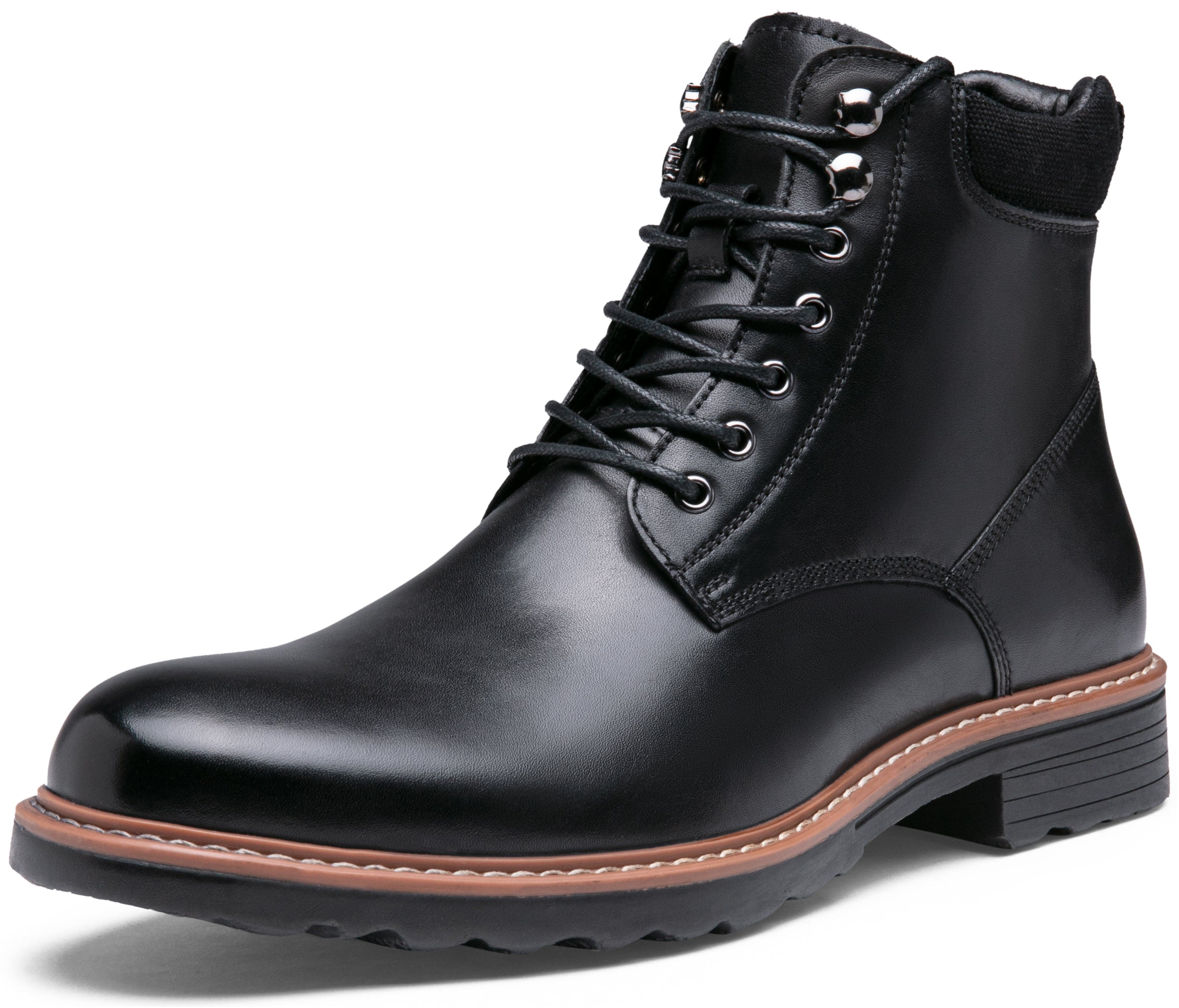 Jousen Mens Boots Chukka Dress Boots Premium Leather Cap Toe Casual Boots for Men