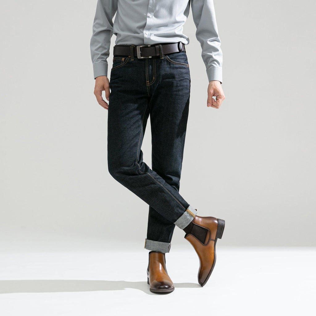 Men's Chelsea Leather Dress Boots | JOUSEN