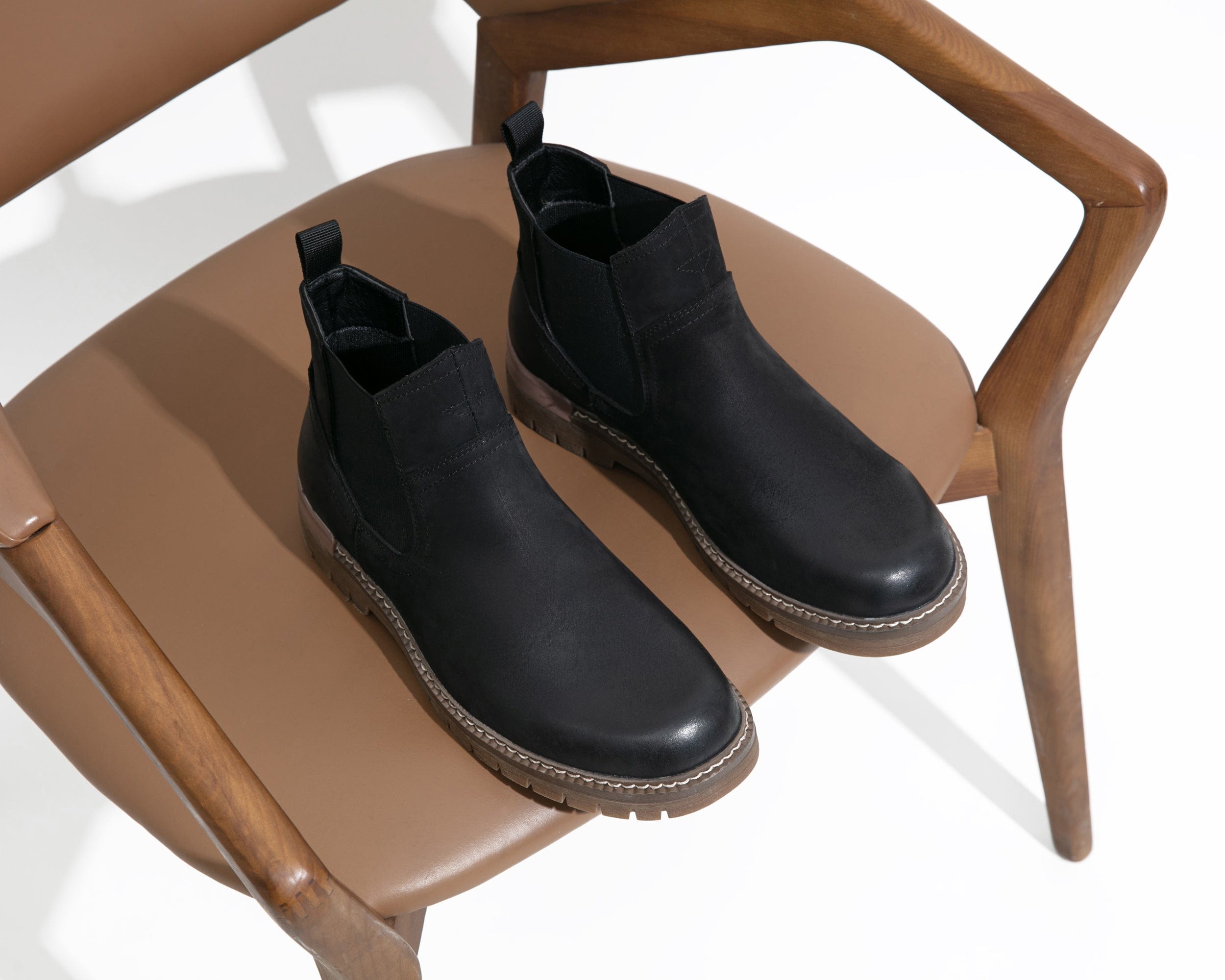 Men's Leather Casual Retro Slip On Ankle Boots | JOUSEN