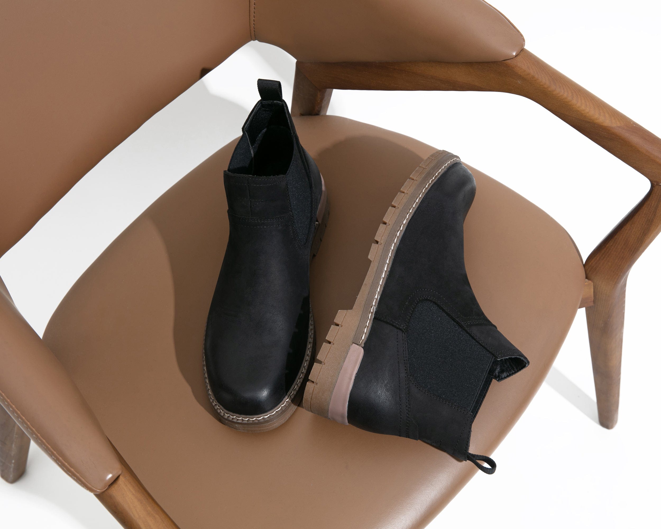 Men's Leather Casual Retro Slip On Ankle Boots | JOUSEN