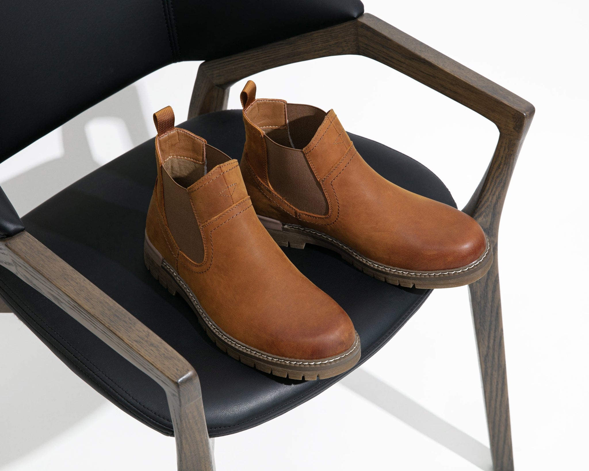 Men s Leather Casual Retro Slip On Ankle Boots JOUSEN JOUSEN SHOES