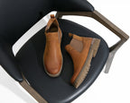 Men's Leather Casual Retro Slip On Ankle Boots | JOUSEN