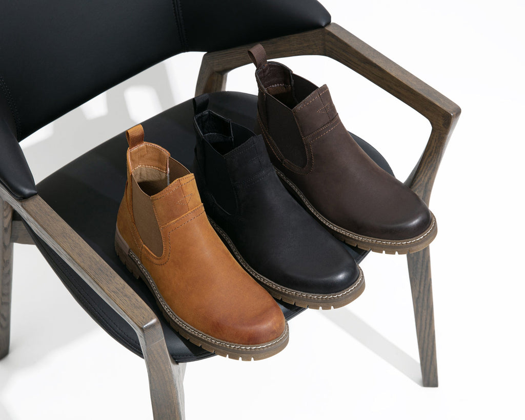 Men's Leather Casual Retro Slip On Ankle Boots | JOUSEN