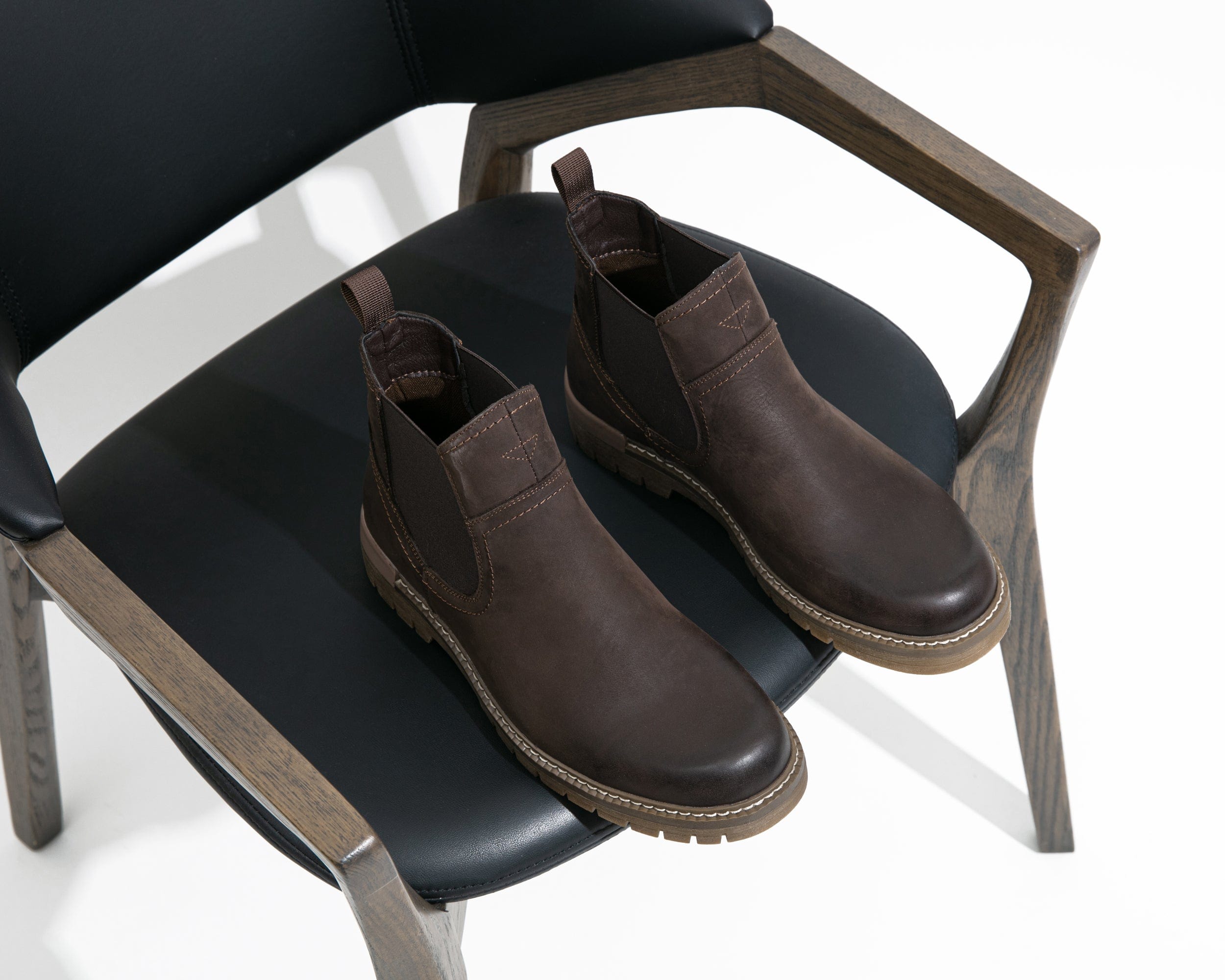 Men's Leather Casual Retro Slip On Ankle Boots | JOUSEN