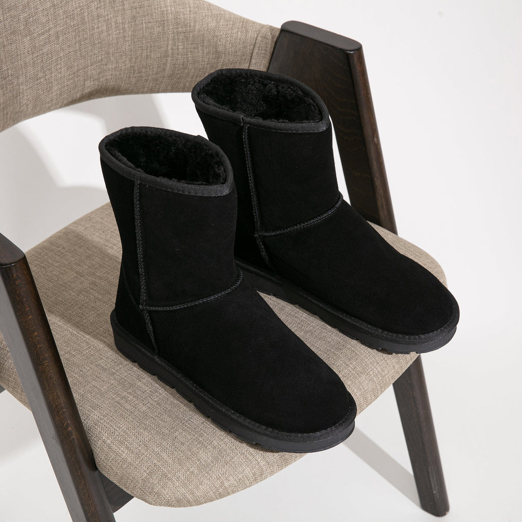 Men's Winter Suede Snow Leather Non-Slip Ankle Boots | JOUSEN