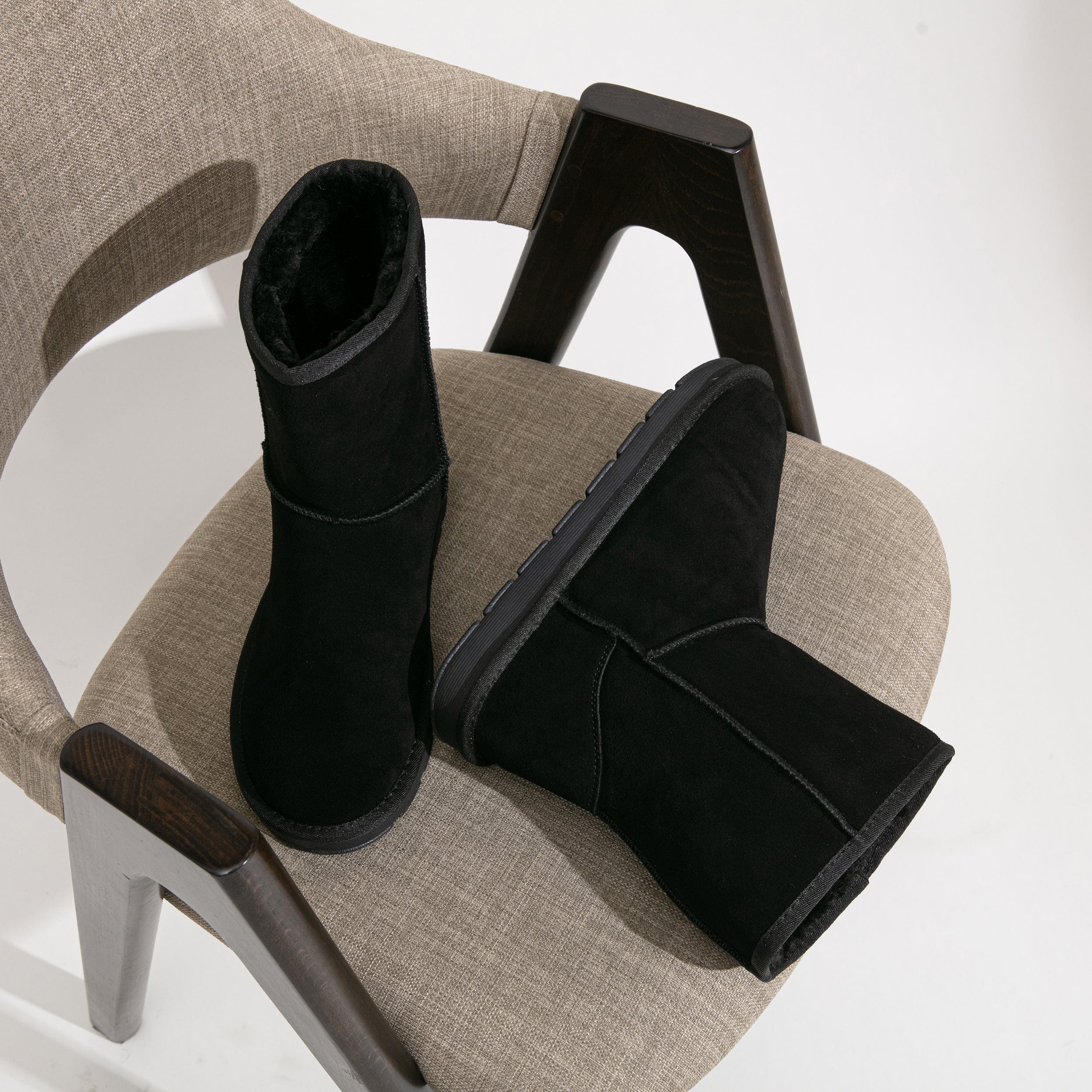 Men's Winter Suede Snow Leather Non-Slip Ankle Boots | JOUSEN
