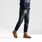 Men's Leather Casual Retro Slip On Ankle Boots | JOUSEN