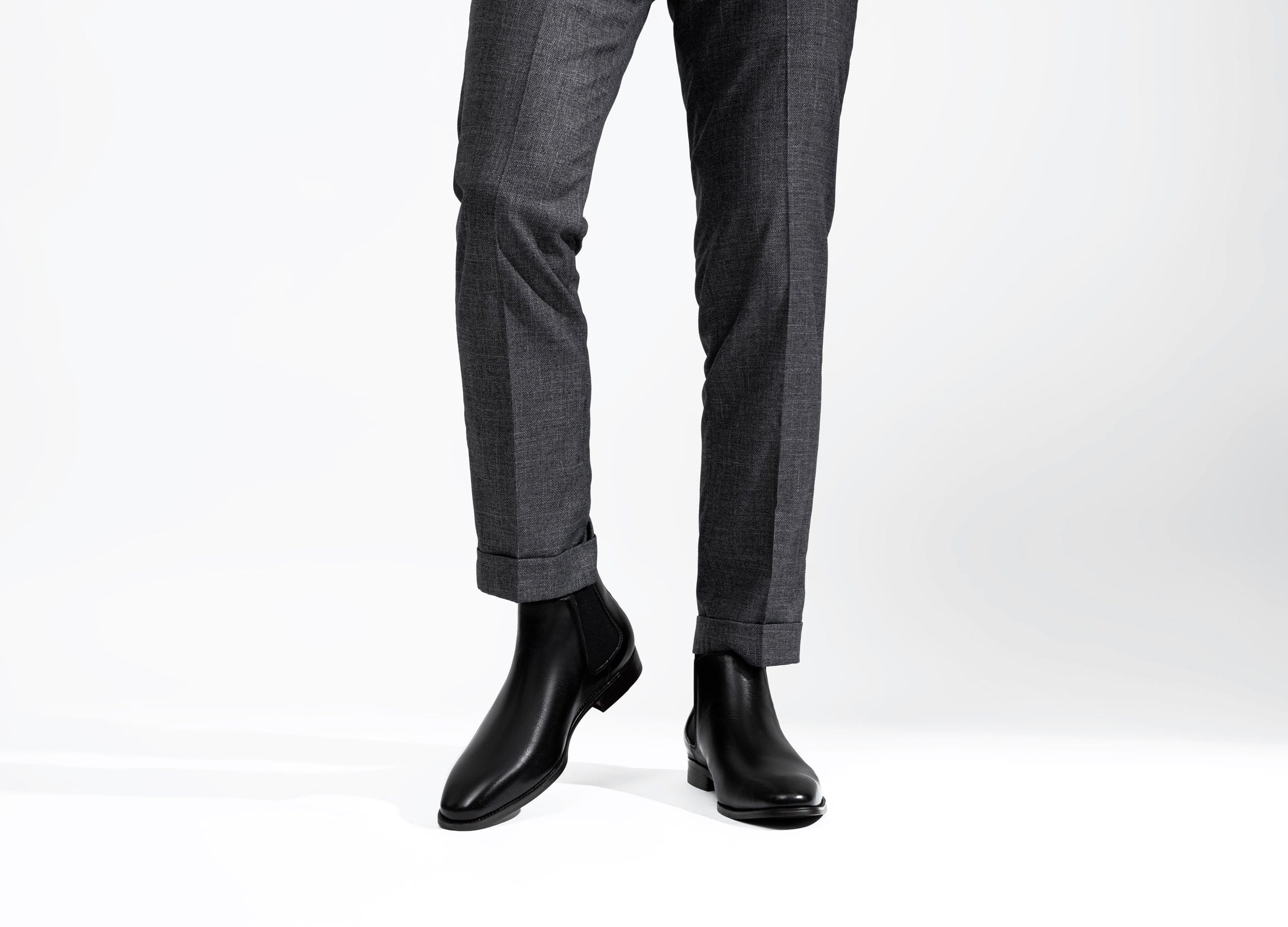 Men's Polished Leather Chelsea Dress Boot | JOUSEN