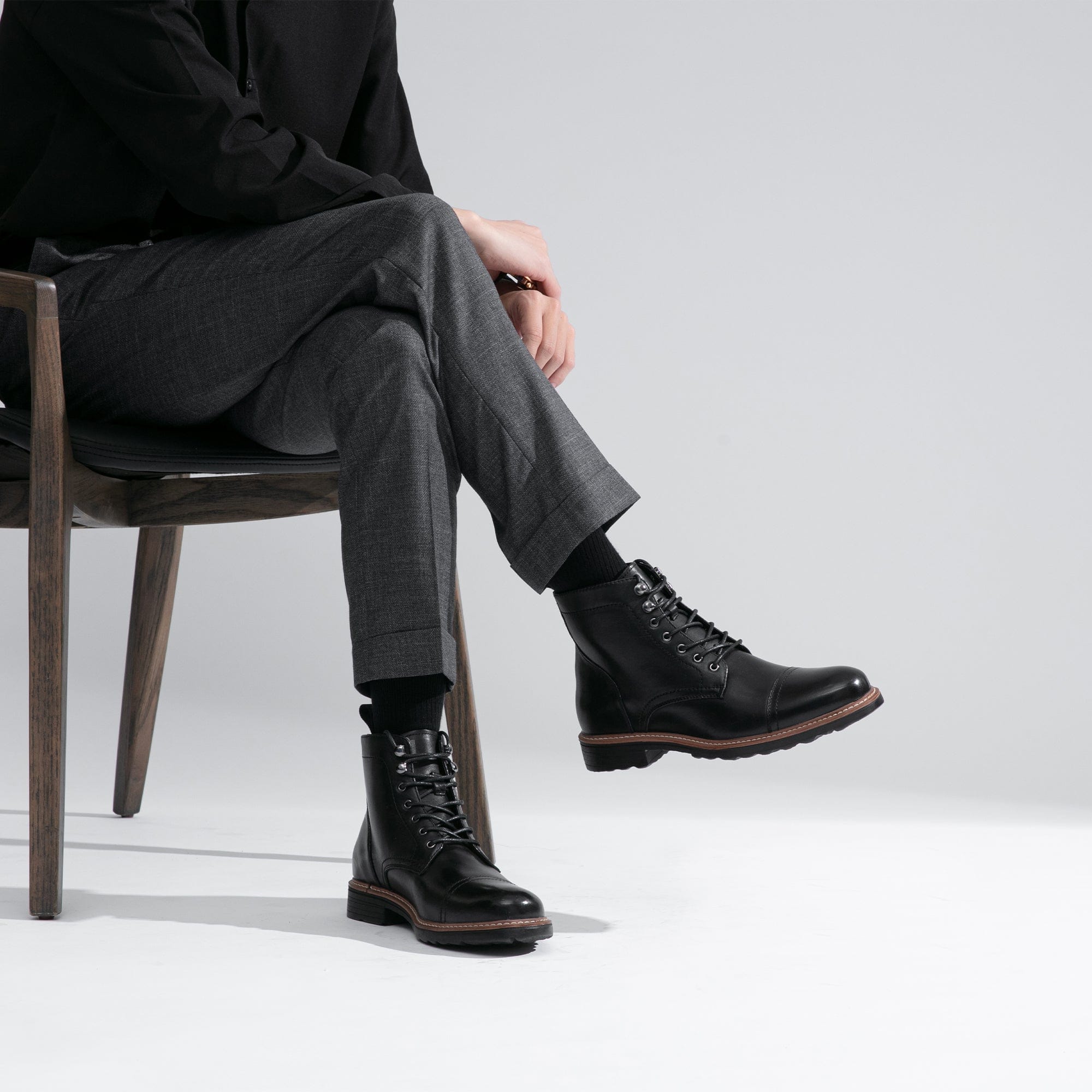Men's Leather Retro Classic Dress Boots JOUSEN SHOES Men's Leather Retro Classic Dress Boots JOUSEN SHOES