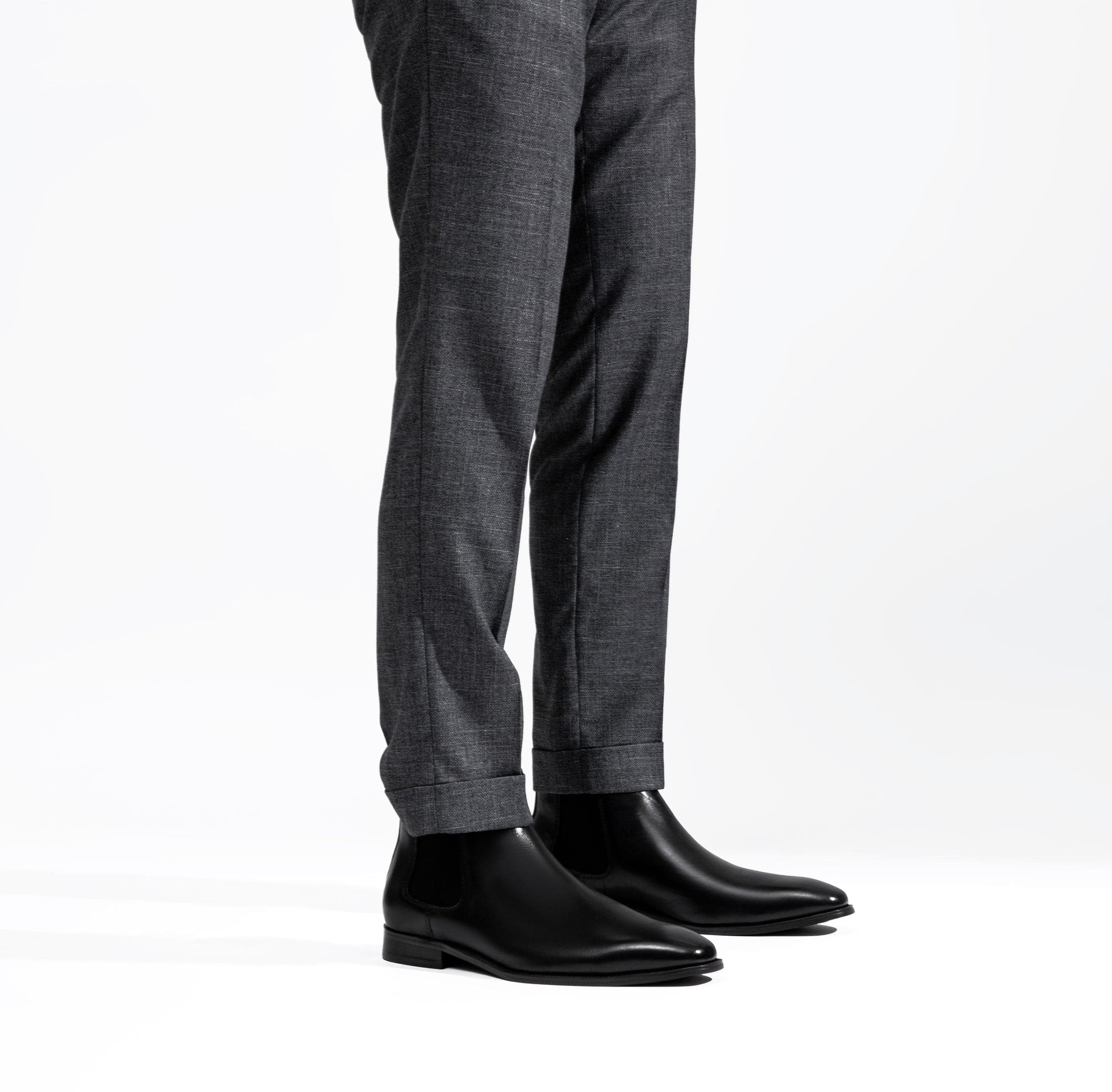 Men's Polished Leather Chelsea Dress Boot | JOUSEN