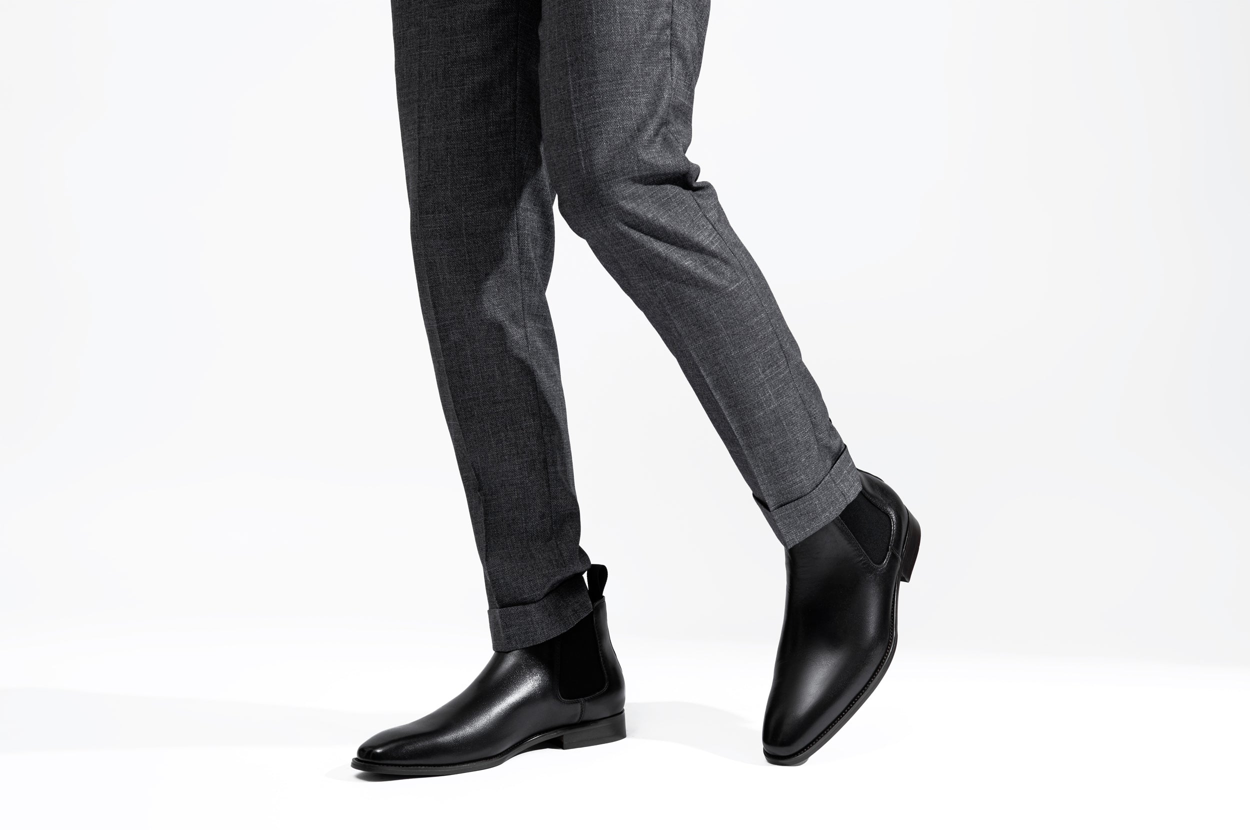 Men's Polished Leather Chelsea Dress Boot | JOUSEN