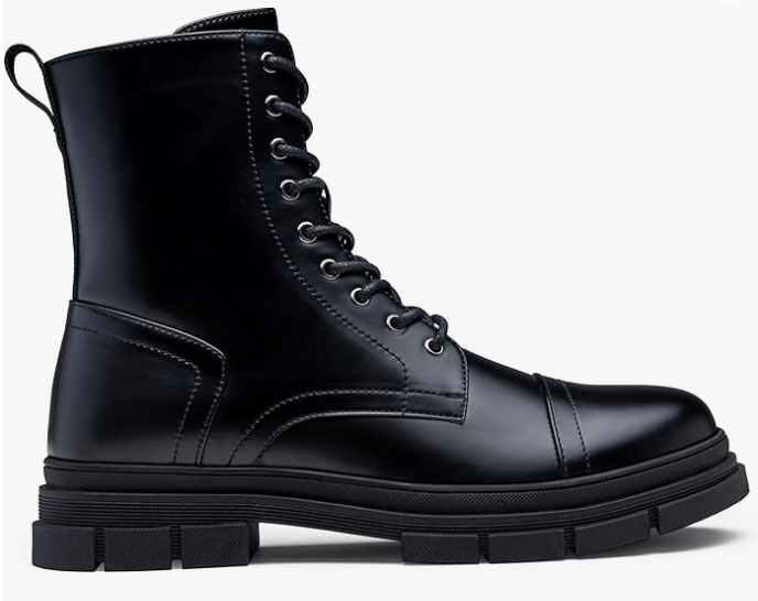 Jousen Men's Boots Fashion High Top Motorcycle Boots Waterproof Boots for Men