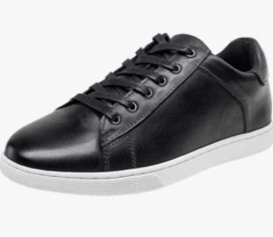Jousen Men' s Casual Shoes Leather Dress Sneakers Business Casual Shoes for Men Breathable Fashion Sneakers