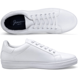 Plain White Men's Casual Sneakers | JOUSEN