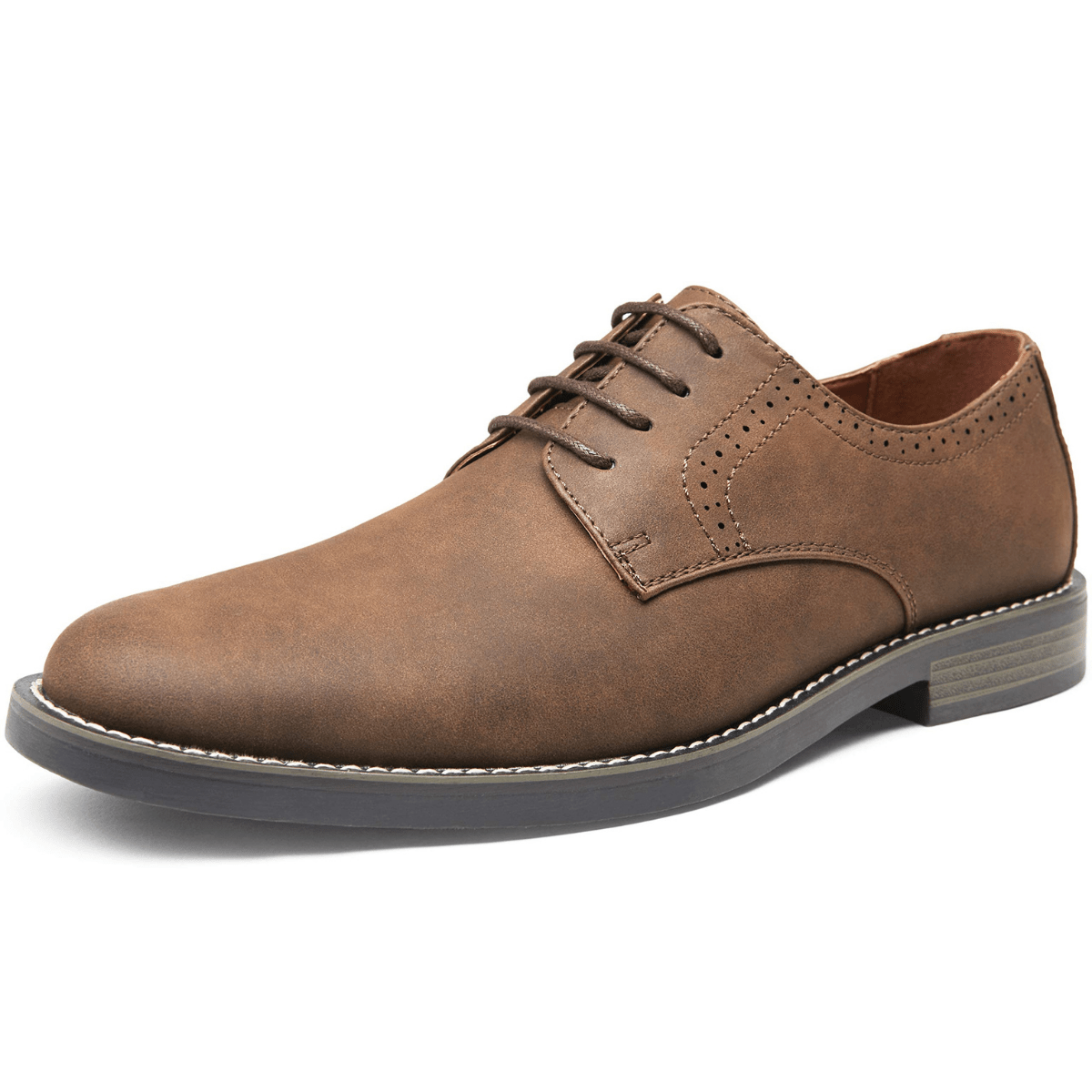 mens retro dress shoes Mens Vintage Brown Italian Leather Dress Shoes, 2 Buckles, Salvatore Ferragamo
