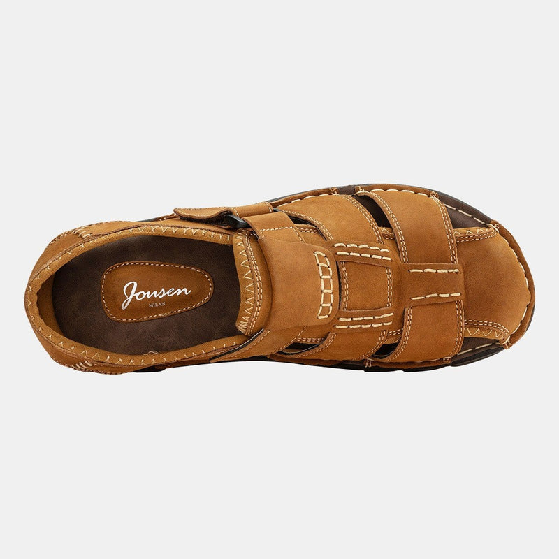 Men's Sandals Leather Closed Toe | JOUSEN