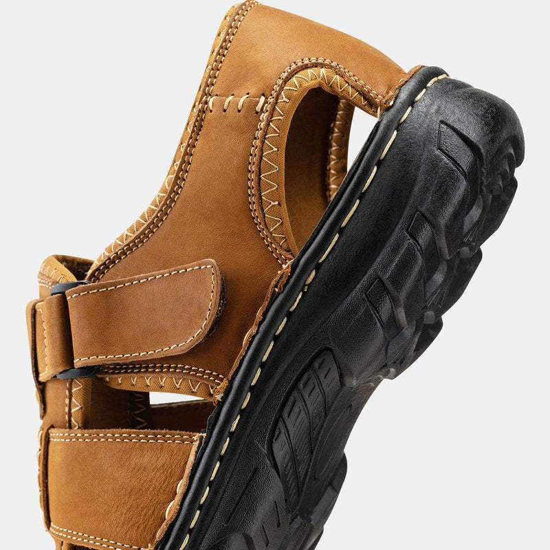 Men's Sandals Leather Closed Toe | JOUSEN
